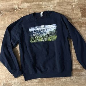 Shenandoah National Park navy blue crewneck sweatshirt